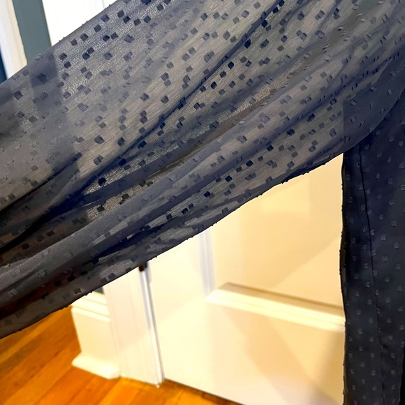 Dark gray LOFT blouse - Picture 2 of 3